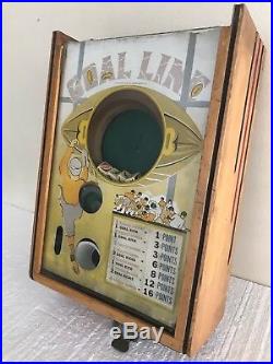 Antique Goal Line Game Exhibit Supply Arcade Coin Op Trade Simulator 1935 Repair