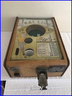 Antique Goal Line Game Exhibit Supply Arcade Coin Op Trade Simulator 1935 Repair