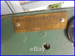 Antique Green Mills Novelty Co Nickel Tabletop Slot Machine SN No 300