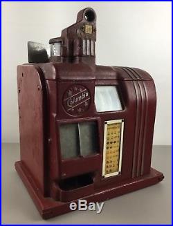 Antique Groetchen Columbia Slot Machine Vintage Player Coin Op