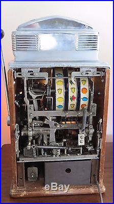 Antique Jennings 25 cent Sun Chief Light up Slot Machine $2,775.00