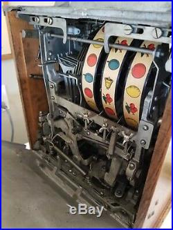 Antique Jennings 5 Cent 4 Star Indian Chief Slot Machine