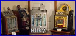 Antique Jennings 5 Cent Quality Mint slot machine 4 column 1930