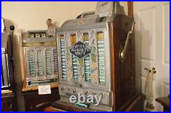 Antique Jennings 5 Cent Quality Mint slot machine 4 column 1930