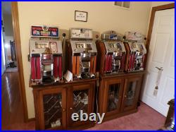 Antique Jennings 5 Cent Quality Mint slot machine 4 column 1930