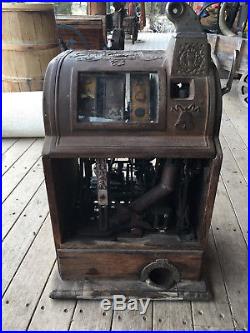 Antique Jennings 5 Cent Slot Machine For Restore 1907