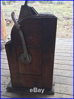 Antique Jennings 5 Cent Slot Machine For Restore 1907