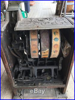 Antique Jennings 5 Cent Slot Machine For Restore 1907