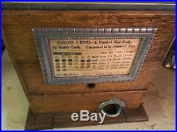 Antique Jennings Goose Neck Slot Machine Coin Op Cabinet Case With Handle Look