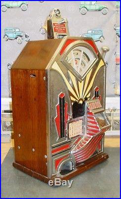 Antique Jennings Little Duke Single Jackpot Penny Slot Machine Circa 1932
