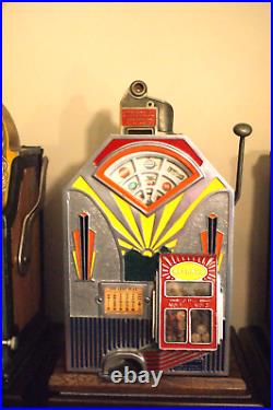 Antique Jennings Little Duke Slot Machine 1 cent #71 16788 Triple Jackpot