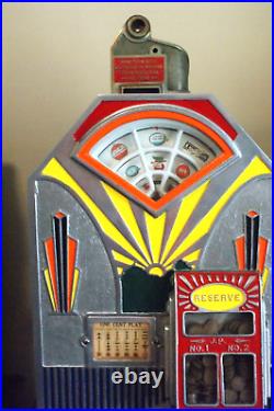 Antique Jennings Little Duke Slot Machine 1 cent #71 16788 Triple Jackpot