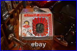 Antique Jennings Little Duke Slot Machine 1 cent #71 16788 Triple Jackpot