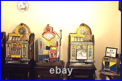 Antique Jennings Little Duke Slot Machine 1 cent #71 16788 Triple Jackpot