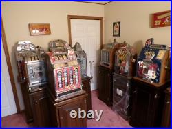 Antique Jennings Little Duke Slot Machine 1 cent #71 16788 Triple Jackpot