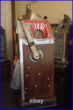 Antique Jennings Little Duke Slot Machine 1 cent #71 16788 Triple Jackpot