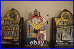 Antique Jennings Little Duke Slot Machine 1 cent #71 16788 Triple Jackpot