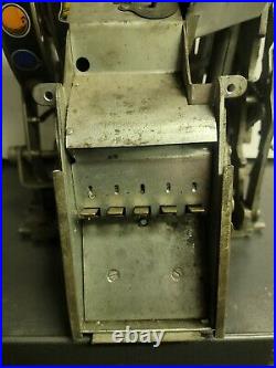 Antique Jennings Slot Machine Tic Tac Toe Mechanism W Jackpot For Parts Repair