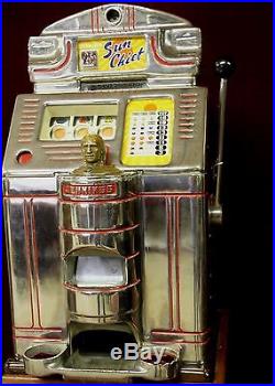 Antique Jennings Sun Chief Slot Machine 25 cent