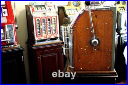 Antique Jennings Sun Chief Solid Front 50 Cent Slot Machine