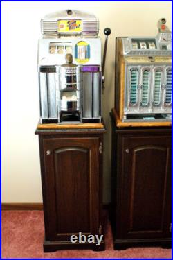 Antique Jennings Sun Chief Solid Front 50 Cent Slot Machine