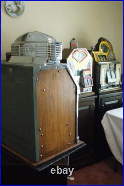 Antique Jennings Sun Chief Solid Front 50 Cent Slot Machine