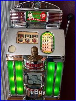 Antique Jennings Sun Chief1949-64 1$ Dollar Slot Machine. Best You May Ever See