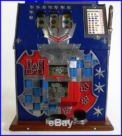 Antique MILLS Castle Front 5 Cent Slot Machine
