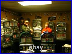 Antique MILLS DOUBLE Golden Gate 10 cent Slot Machines RARE