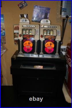 Antique MILLS DOUBLE Golden Gate 10 cent Slot Machines RARE