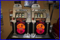 Antique MILLS DOUBLE Golden Gate 10 cent Slot Machines RARE