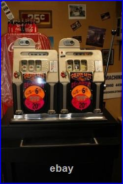 Antique MILLS DOUBLE Golden Gate 10 cent Slot Machines RARE