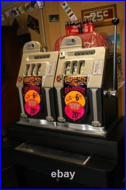 Antique MILLS DOUBLE Golden Gate 10 cent Slot Machines RARE