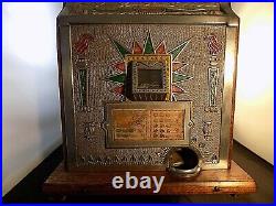 Antique Mills 10 Cent Art Deco Slot Machine, c. 1925 Gooseneck WORKS GREAT