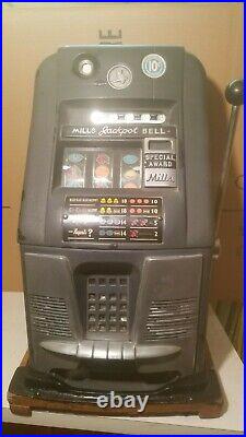 Antique Mills 10 Cent Coin Op Jackpot Bell Slot Machine Special Award