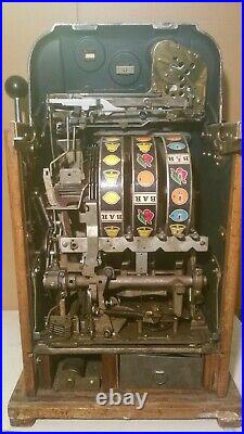 Antique Mills 10 Cent Coin Op Jackpot Bell Slot Machine Special Award