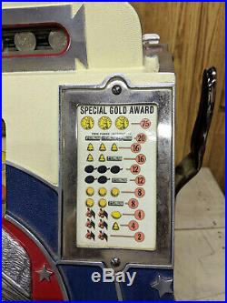 Antique Mills 1932 Roman Head 5¢ Vintage Slot Machine
