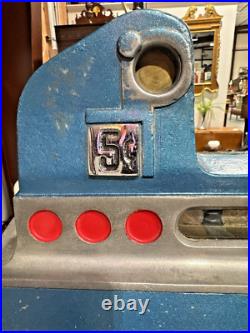 Antique Mills 5 Cent Bursting Cherry Slot Machine