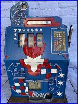 Antique Mills 5 Cent Castle Front Slot Machine