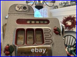 Antique Mills 5 Cent Slot Machine Cherries Not Working but Close