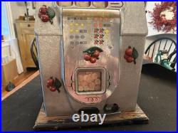 Antique Mills 5 Cent Slot Machine Cherries Not Working but Close