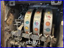 Antique Mills 5 Cent Slot Machine Cherries Not Working but Close