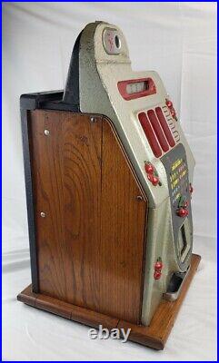 Antique Mills 5 cent Black Cherry Slot Machine Vintage Coin Op Trade Stimulator
