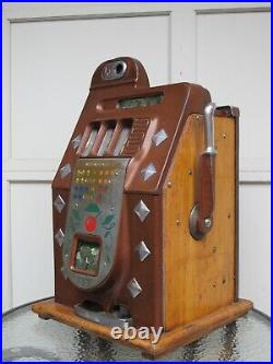 Antique Mills 5 cent Diamond Front Slot Machine