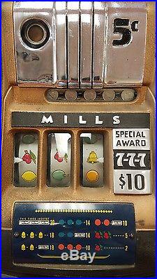 Antique Mills 5-cent hi-top antique slot machine