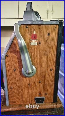 Antique Mills 5c Jackpot Slot Machine Restored Condition