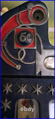 Antique Mills 5c Jackpot Slot Machine Restored Condition