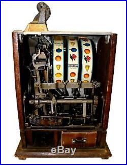 Antique Mills 5cent Operators Bell Art Deco Gooseneck Slot Machine, c. 1925