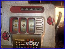 Antique Mills Black Cherry Slot Machine 10 cent ORIGINAL CONDITION
