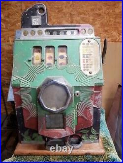 Antique Mills Bursting Cherry / Melon Bell slot machine